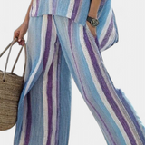 Laura - Csíkos Malva Szett