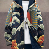 Kalina™ | Luxus művészet inspirálta kapucnis dzseki cipzárral