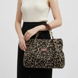 Leóna – leopárdmintás shopper táska