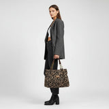 Leóna – leopárdmintás shopper táska