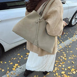 Kamilla – nagy nubuk shopper táska