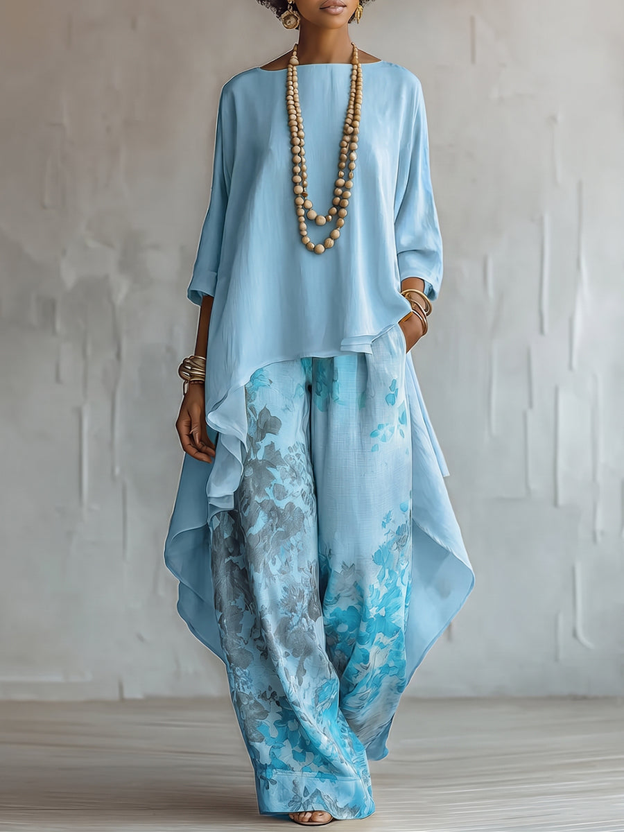 Flóra – virágmintás kétrészes szett