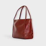 Bianka – fényes bőr shopper táska