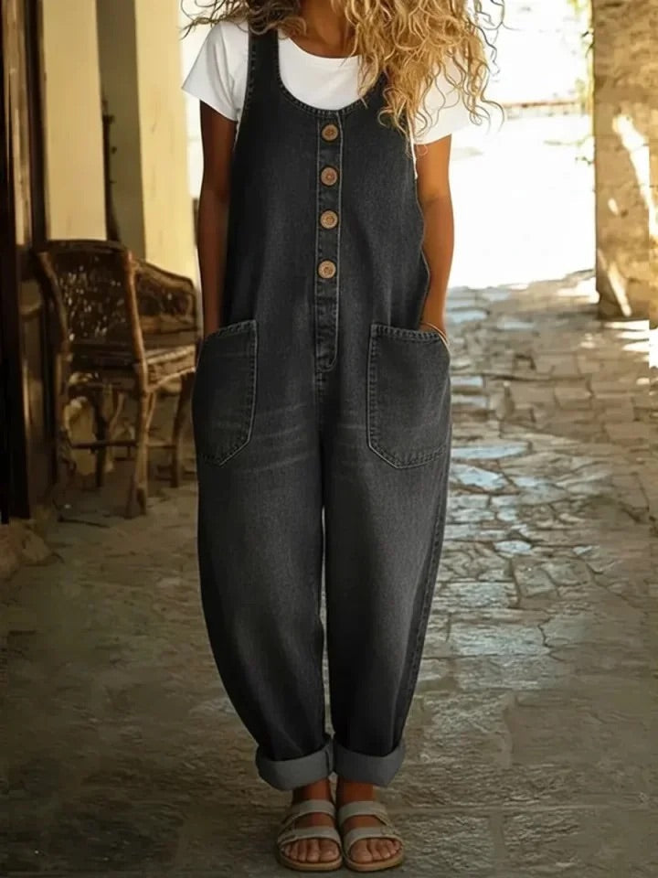 Lenna - Retro pamut farmer overál