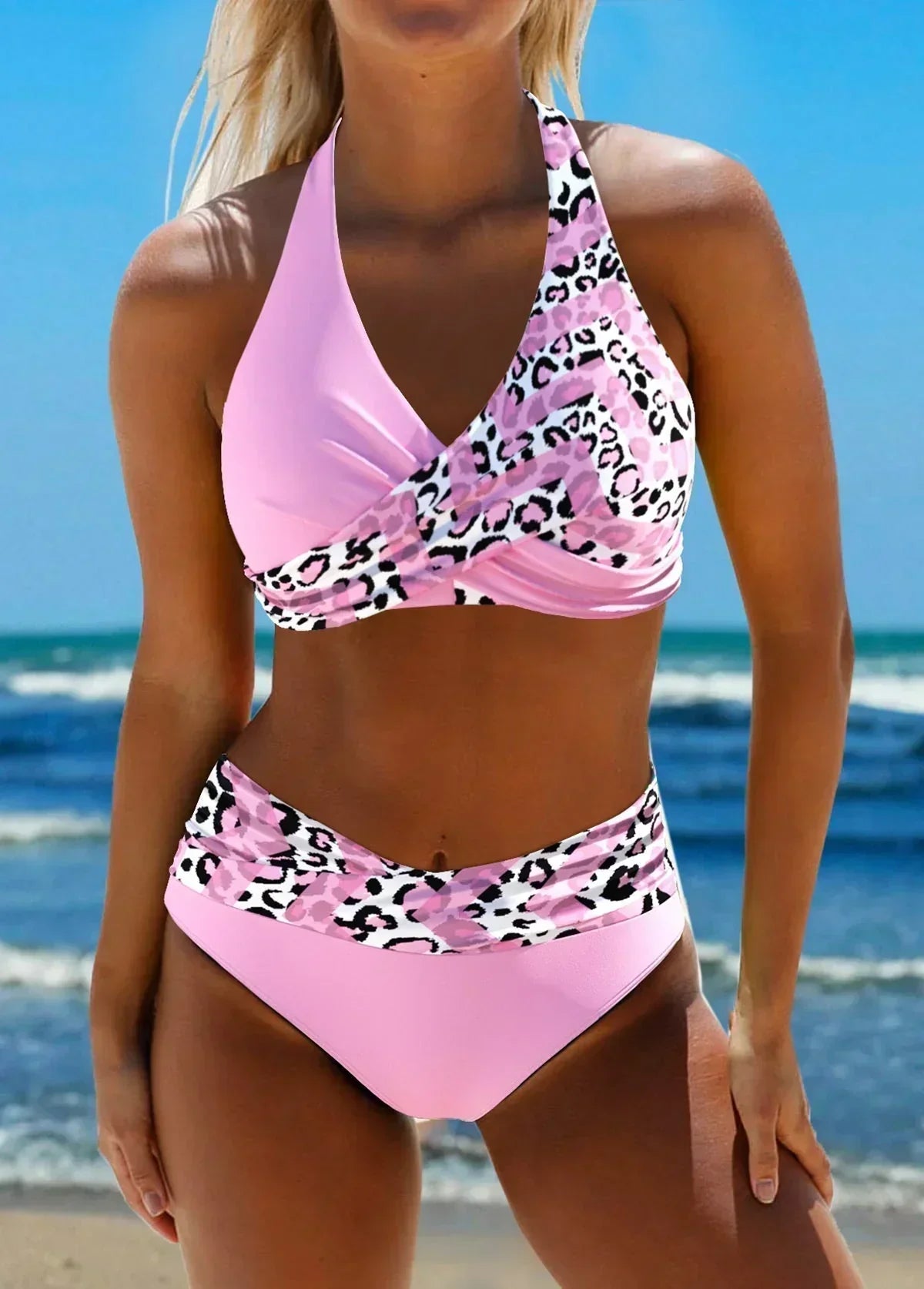 Szonja – keresztpántos átlapolt bikini