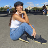 Zita - Velúr fűzős mokaszin